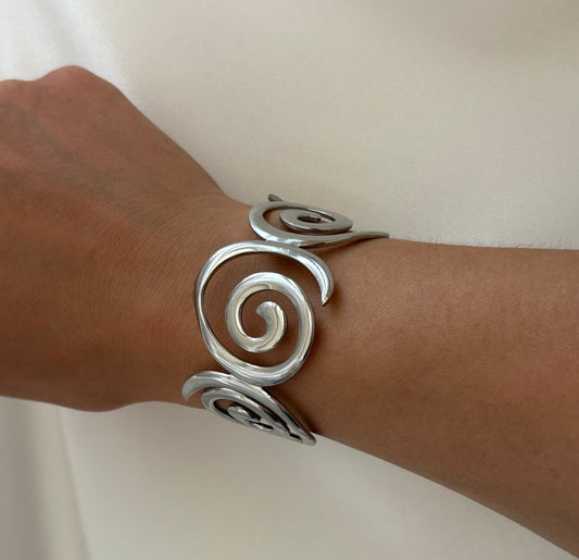 Spiral Bangle Bracelet