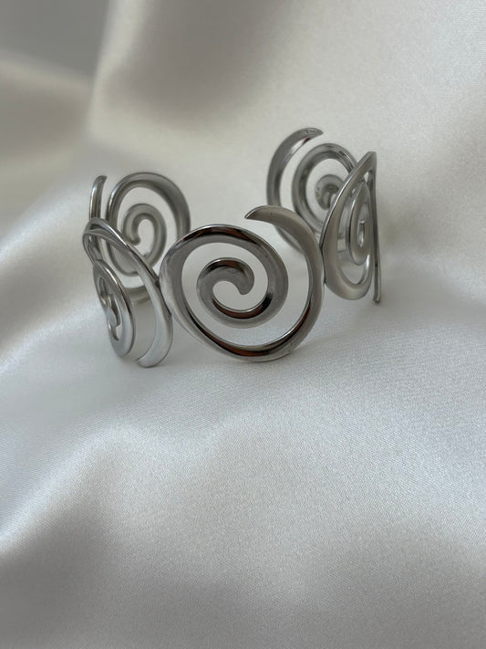 Spiral Bangle Bracelet