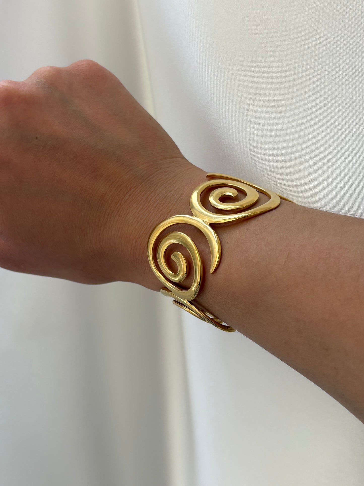 Spiral Bangle Bracelet