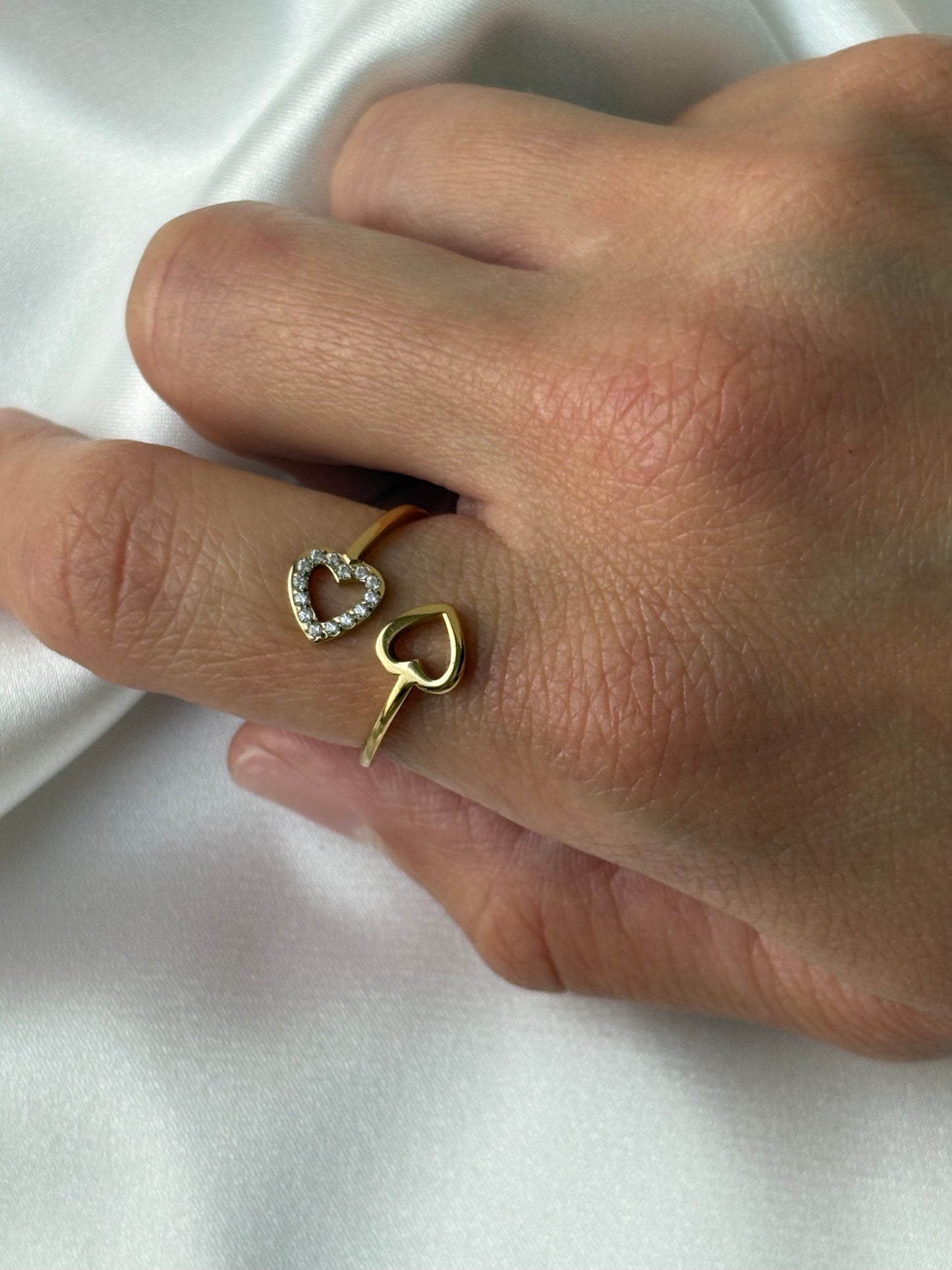 Twin Heart Ring