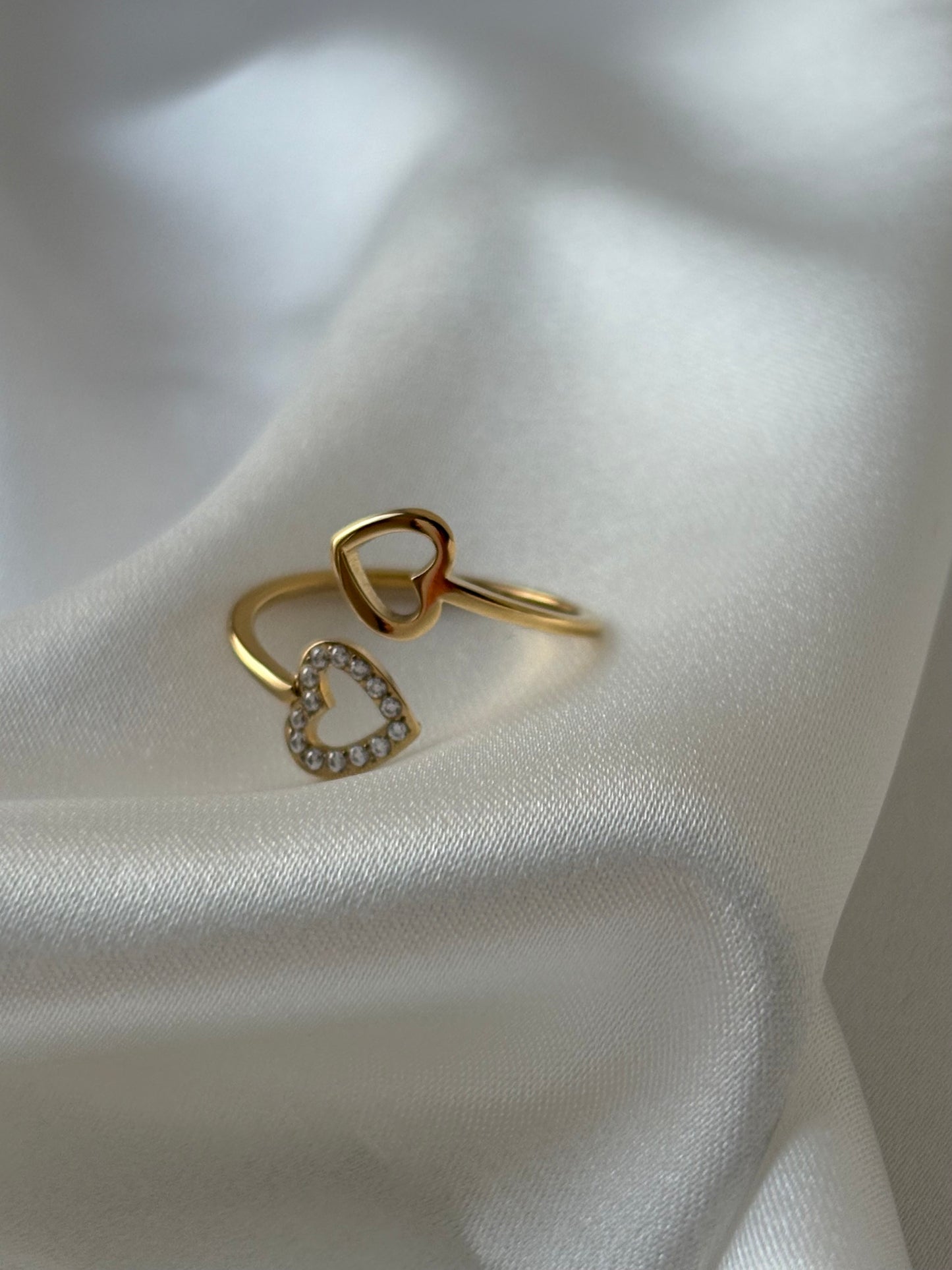 Twin Heart Ring