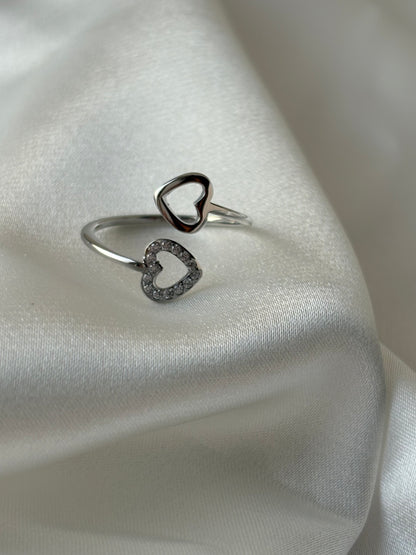 Twin Heart Ring