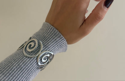 Spiral Bangle Bracelet